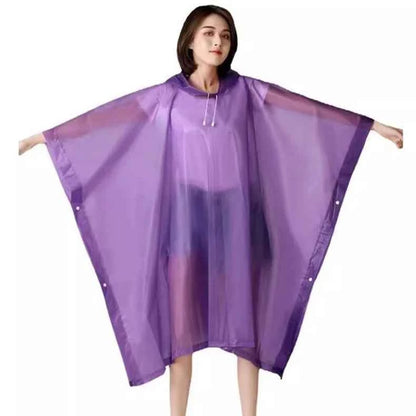 Transparent Windproof Bicycle Motorcycle Raincoat Woman Rain Poncho Impermeable EVA Hiking Raincoats