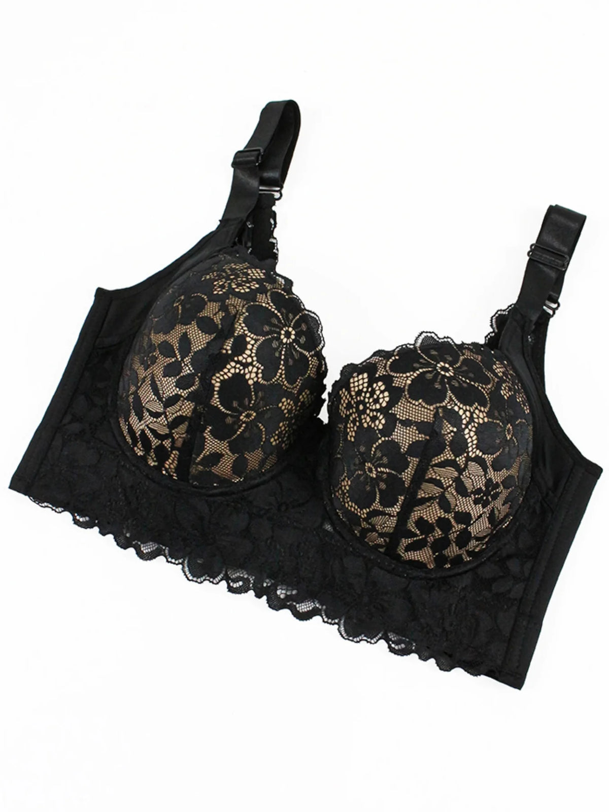 Lace Bra, Comfy & Breathable Bra, Steel Rim Bra Coverage Anti Sagging Sports