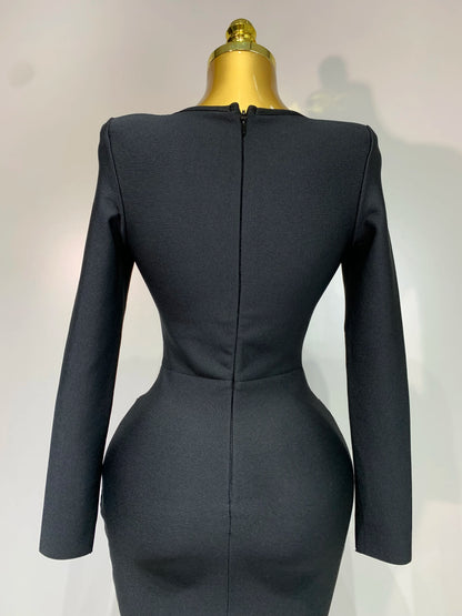 Luxury Sparkly Beading Bodycon Celebrity Dresses
