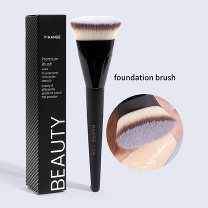 Flat Head Foundation Brush With Box Powder Blush Concealer Makeup Brush Skin-friendly Makeup Tool
