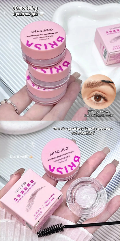 Three-dimensional Eyebrow Shaping Soap Eyebrow Gel Texture Creates Natural Eyebrows Styling Cream Waterproof Quick-Dry Makeup