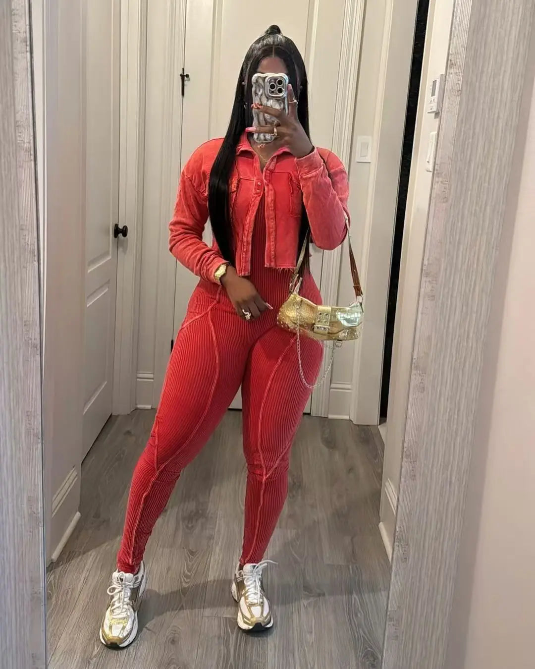 Matching Set Jacket + Jumpsuit Overalls