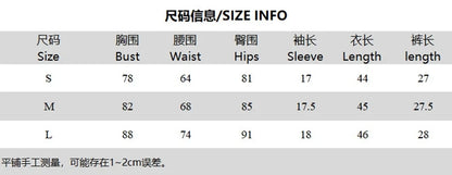 Short Sleeve Zipper Top and Short Sets