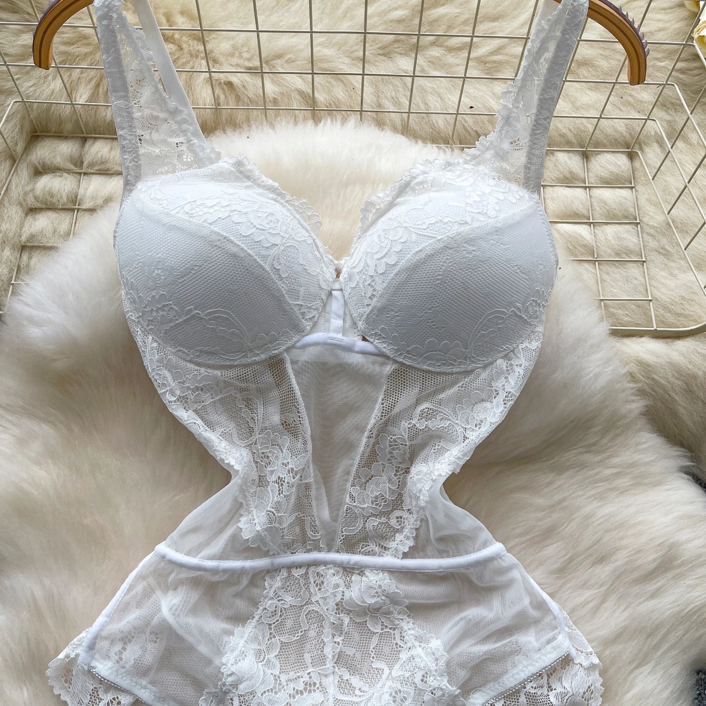 Hotsweet Vintage Straps Bodysuits Chic Lingerie