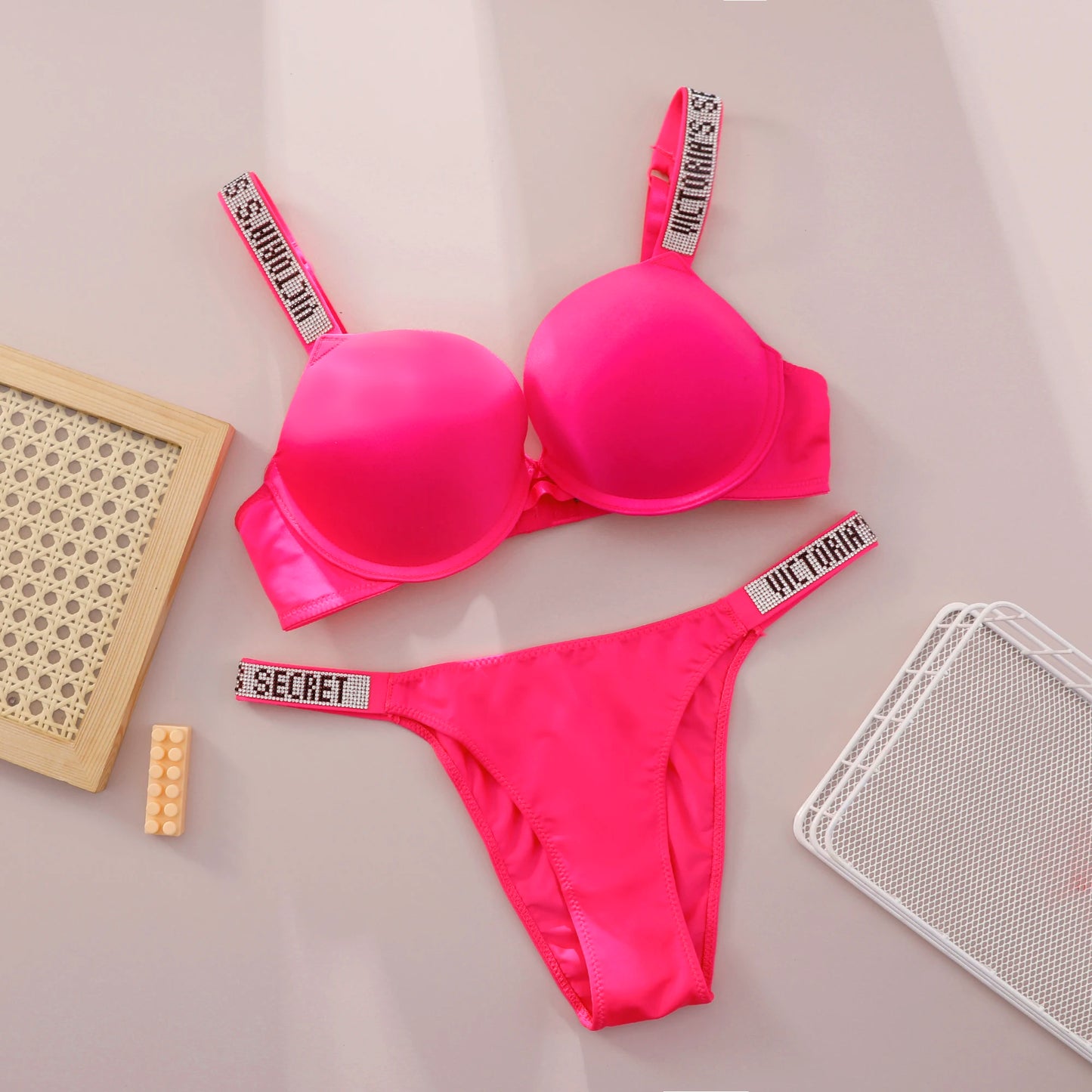 Victoria Secret Comfortable Breathable Push Up Bra + Panty Set