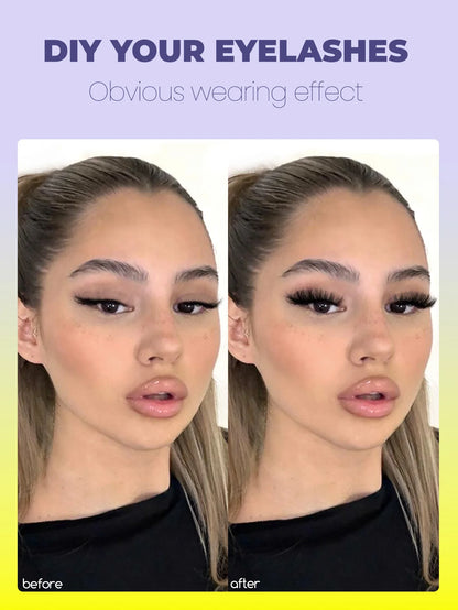 Fluffy Clusters Lashes DIY Eyelashes Makeup