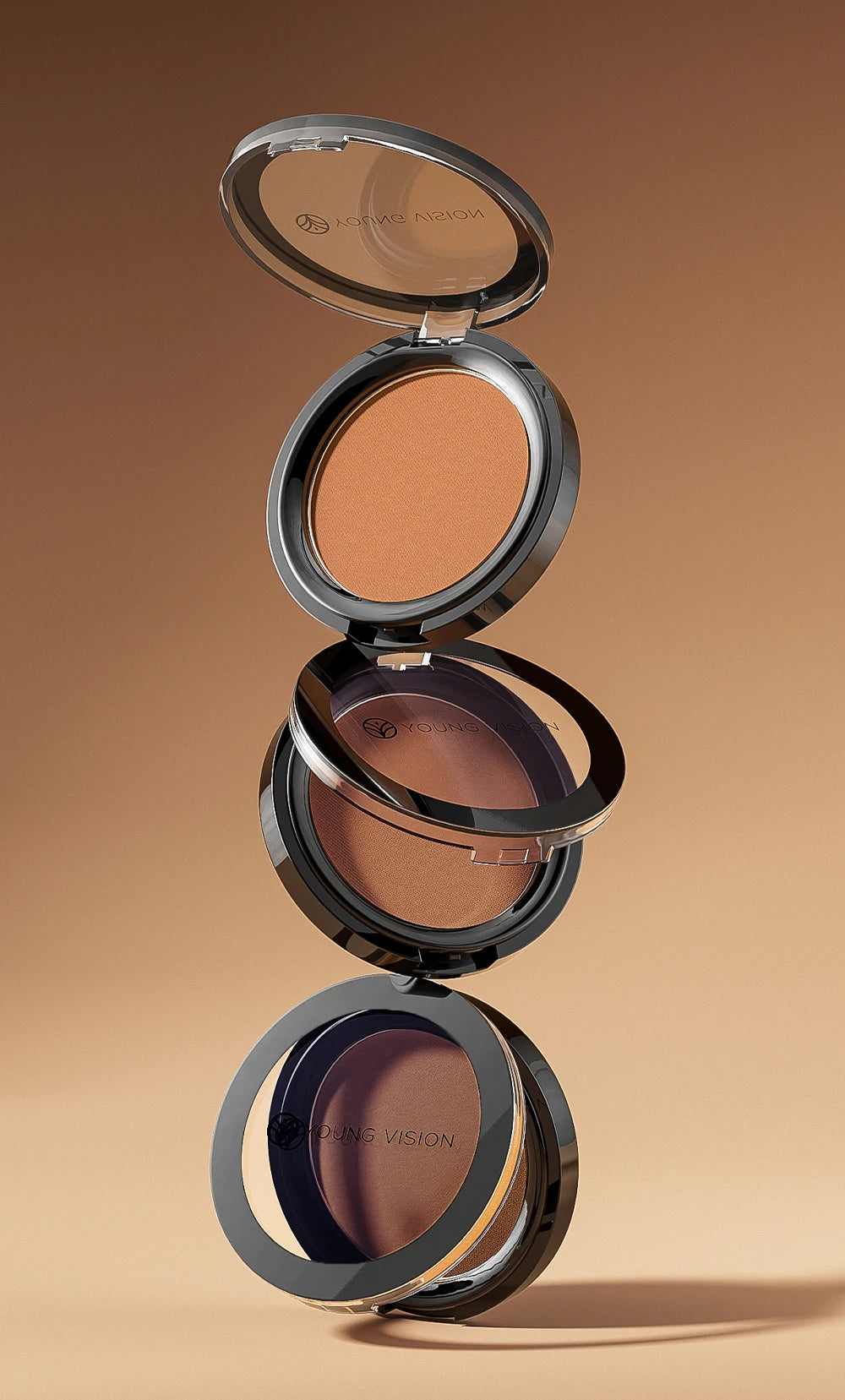 Silky Matte Bronzer Setting Makeup Contour Powder Long lasting 3D Face Shaping Concealer Deep Contouring Nose Shadow Palette