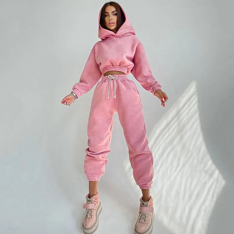 Sierra's Streetwear Drawstring Pencil Pants Suit Outfits