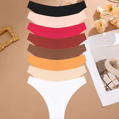 8Pcs/Set Seamless Underwear Low Waisted Brazilian Intimates Panties