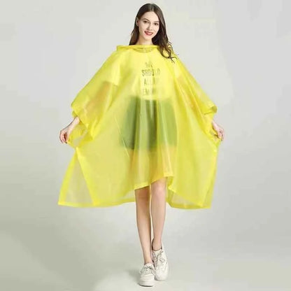 Transparent Windproof Bicycle Motorcycle Raincoat Woman Rain Poncho Impermeable EVA Hiking Raincoats