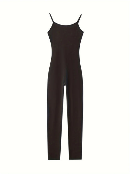One Piece Bodycon Casual Daily Jumpsuits - Black