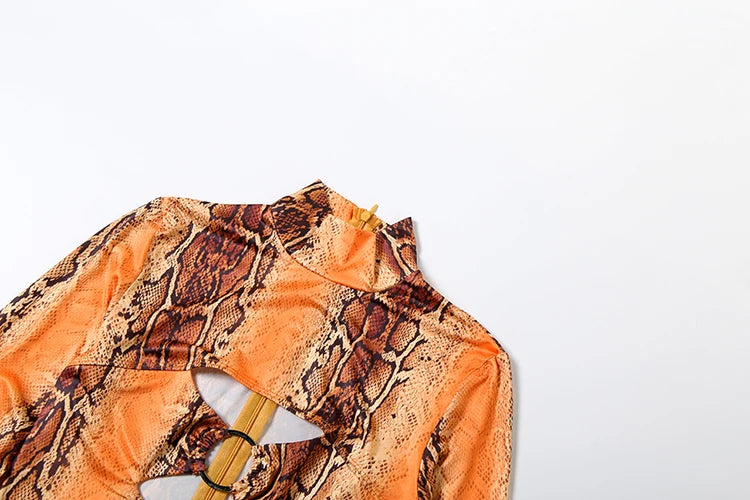 Snake Print Jumpsuit