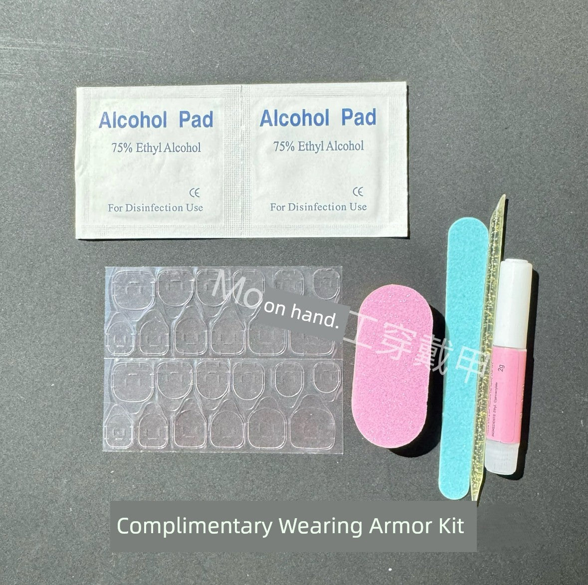 Moonlight Carved Wedding White Fairy Handmade Nails