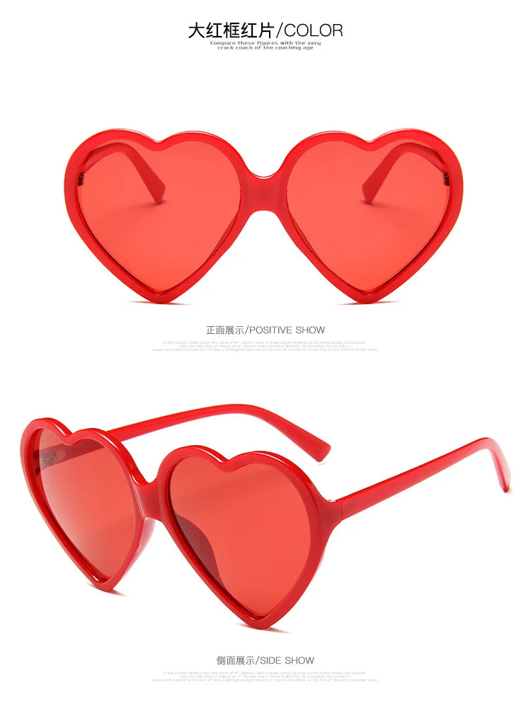 New Trendy Big Heart Shape Eyewear