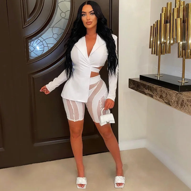 Women Two Piece Short Sets 