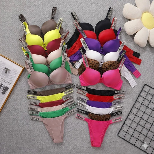 Victoria Secret Comfortable Breathable Push Up Bra + Panty Set