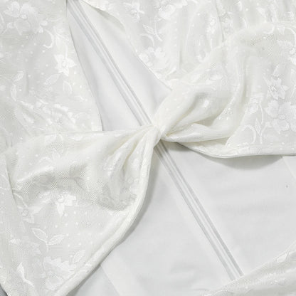 High Quality Lace Draped Bodycon Mini Dress + Gloves