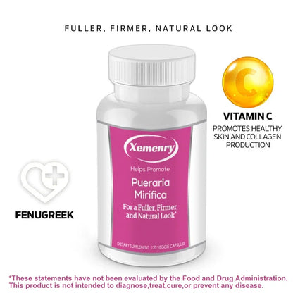 Pueraria Mirifica Capsules - Promote Breast Development,  Natural Herbal - 120 Capsules