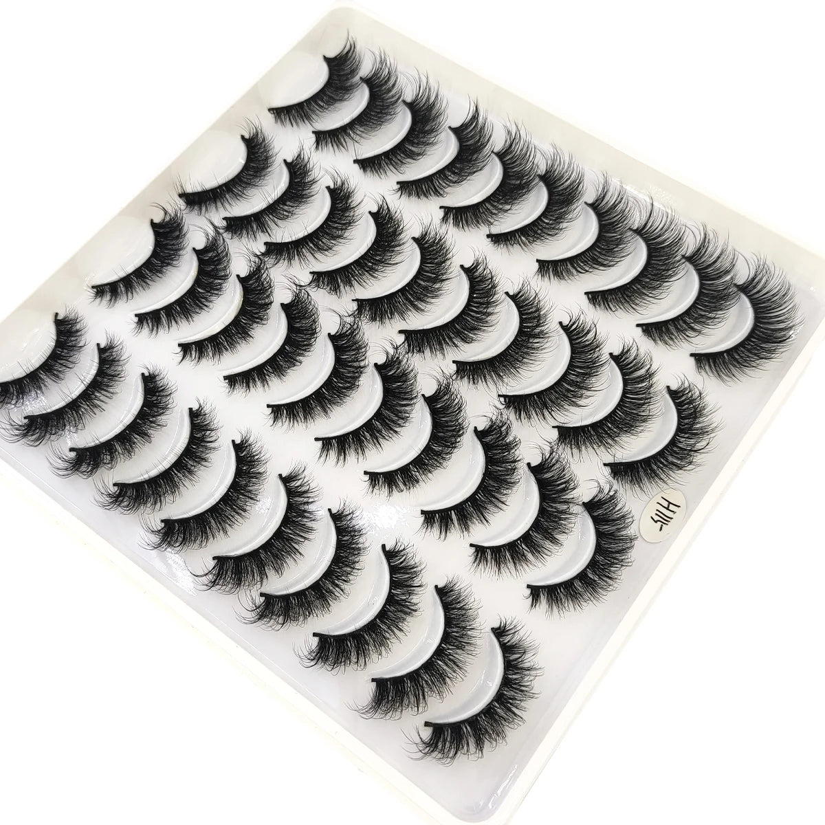 20 Pairs Natural long 3D Mink False Short Eyelashes