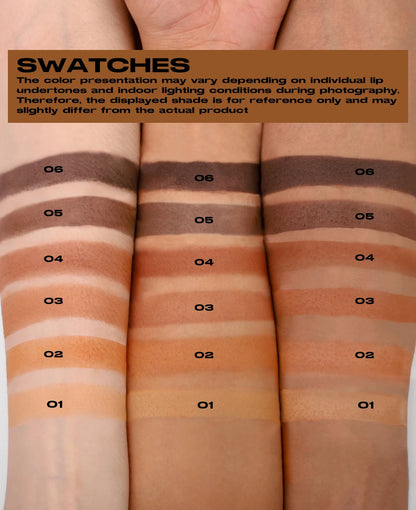 Silky Matte Bronzer Setting Makeup Contour Powder Long lasting 3D Face Shaping Concealer Deep Contouring Nose Shadow Palette