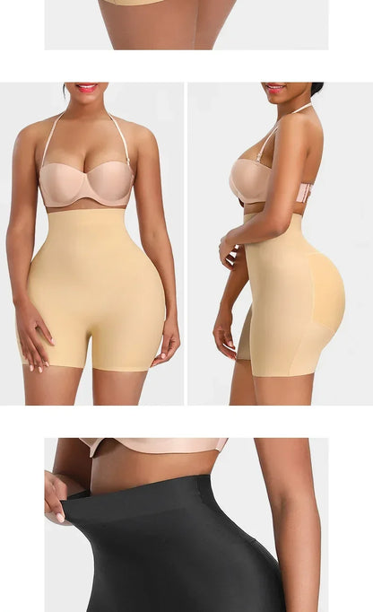 Seamless Padded High Waist Butt Lifter Hip  Buttocks Enhancer Shaper Shorts