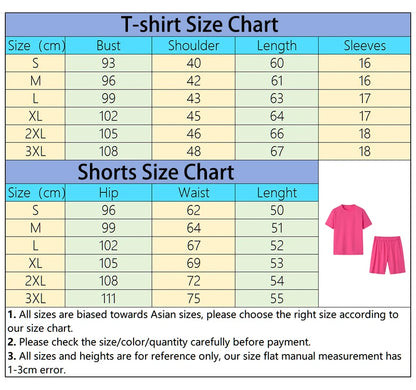 Daily O-Neck Short Sleeve + Shorts Matching Sets