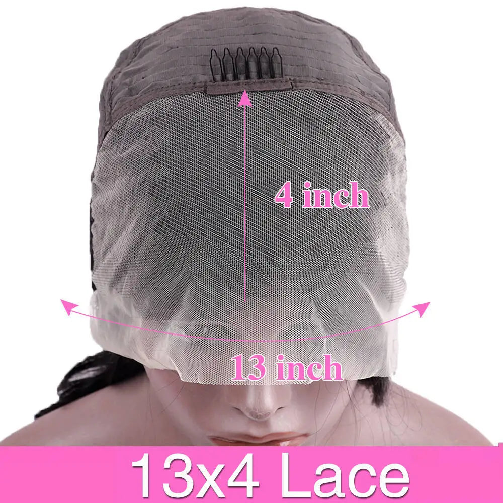 Short Bob Wig Transparent Lace Frontal Wigs Human Hair 100% Straight Bob Wigs Pre Plucked 13x4 Lace Front Wigs
