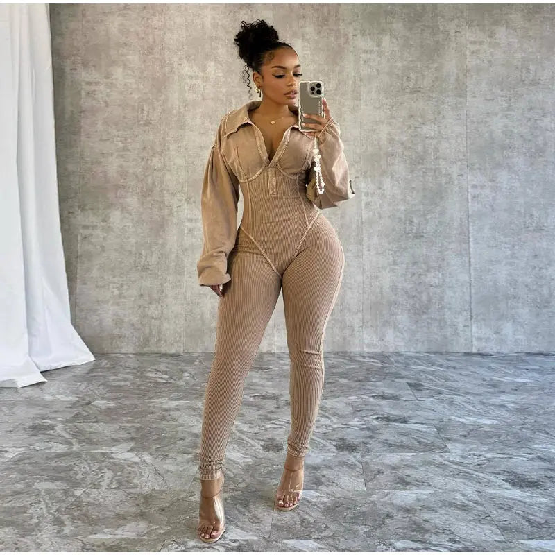 Emily Long Sleeve Jumpsuits