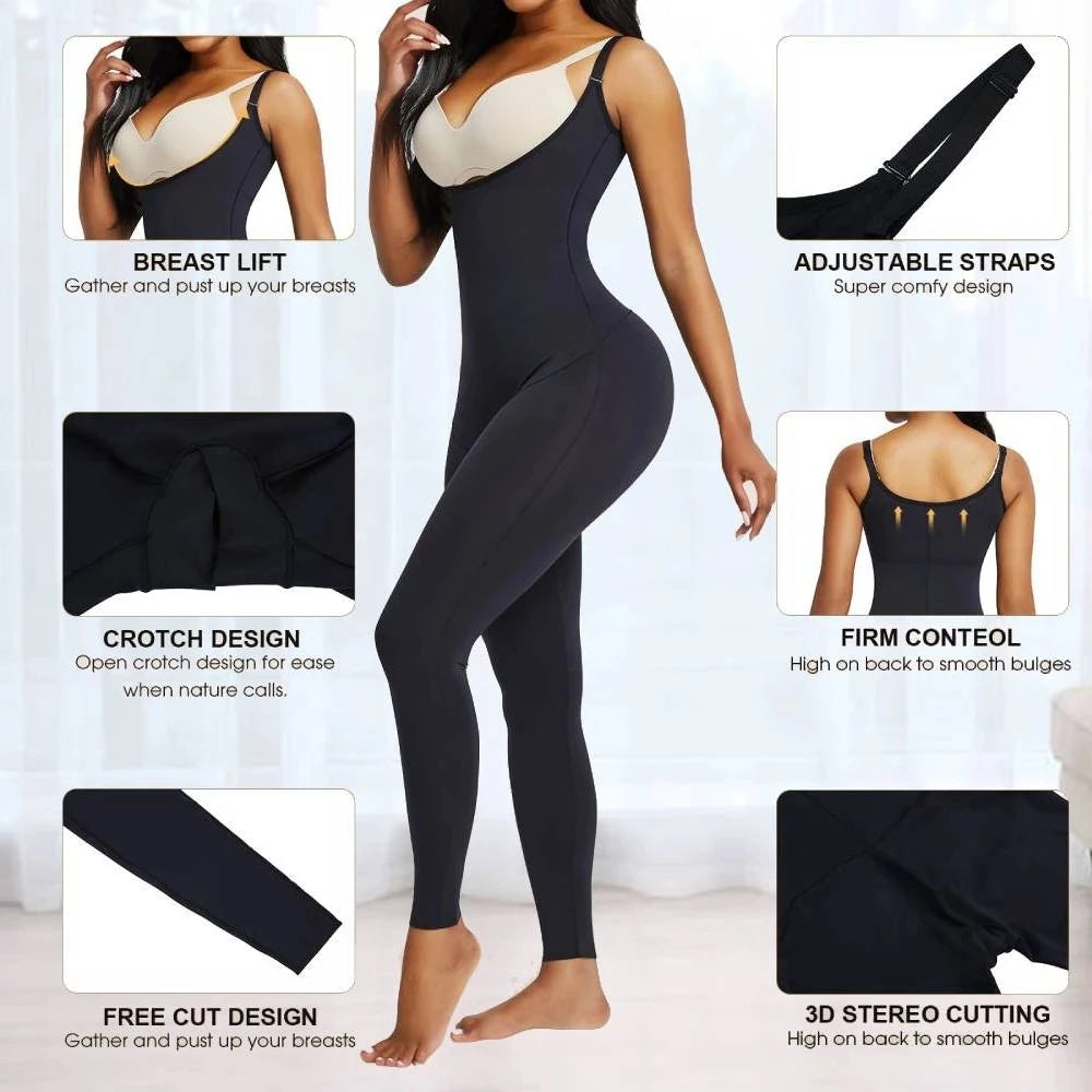 Colombianas Women Full Body Shapewear Corset Modeling Strap Waist Trainer Slimming Underwear Bodysuit Reductive Girdle