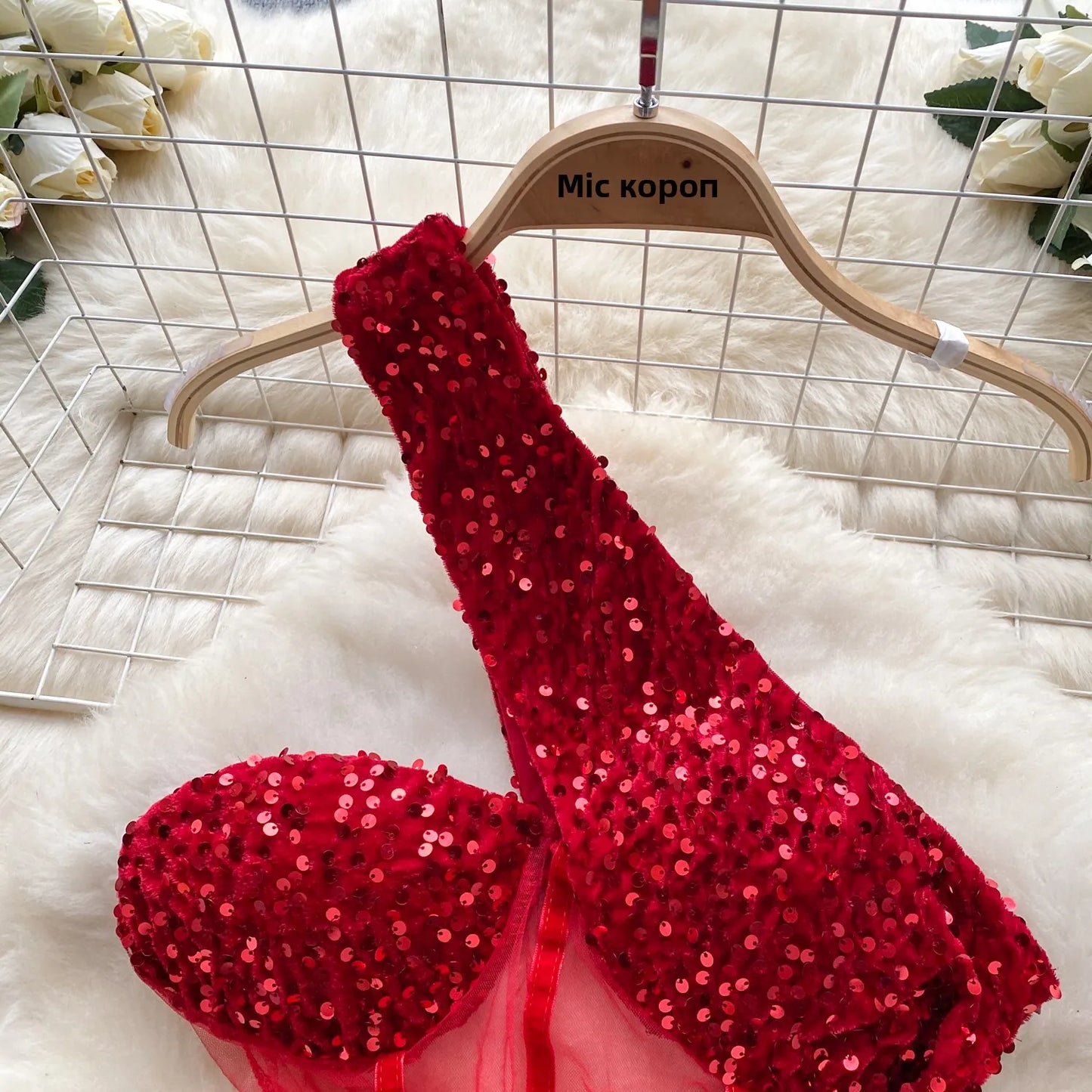 Glamour Off-Shoulder Sequin Dresses