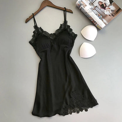 Silk Ladies Silk Thin Satin Night Dresses