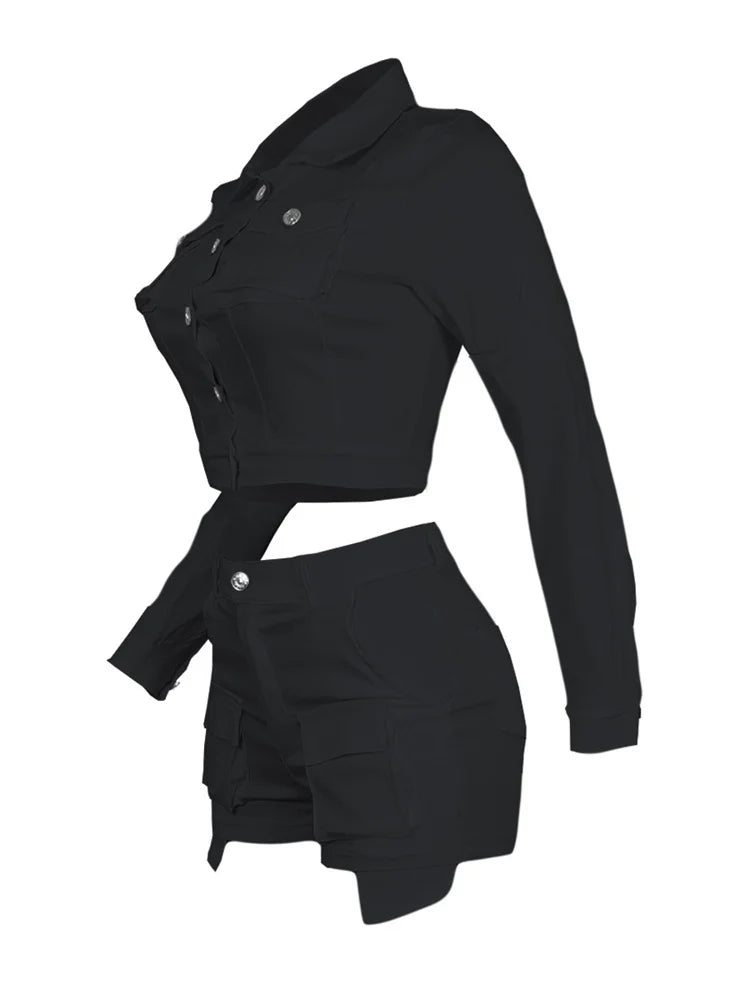 Women Two Piece Short Sets 