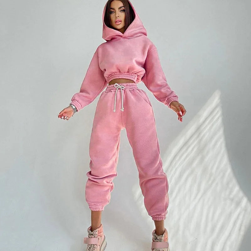 Sierra's Streetwear Drawstring Pencil Pants Suit Outfits