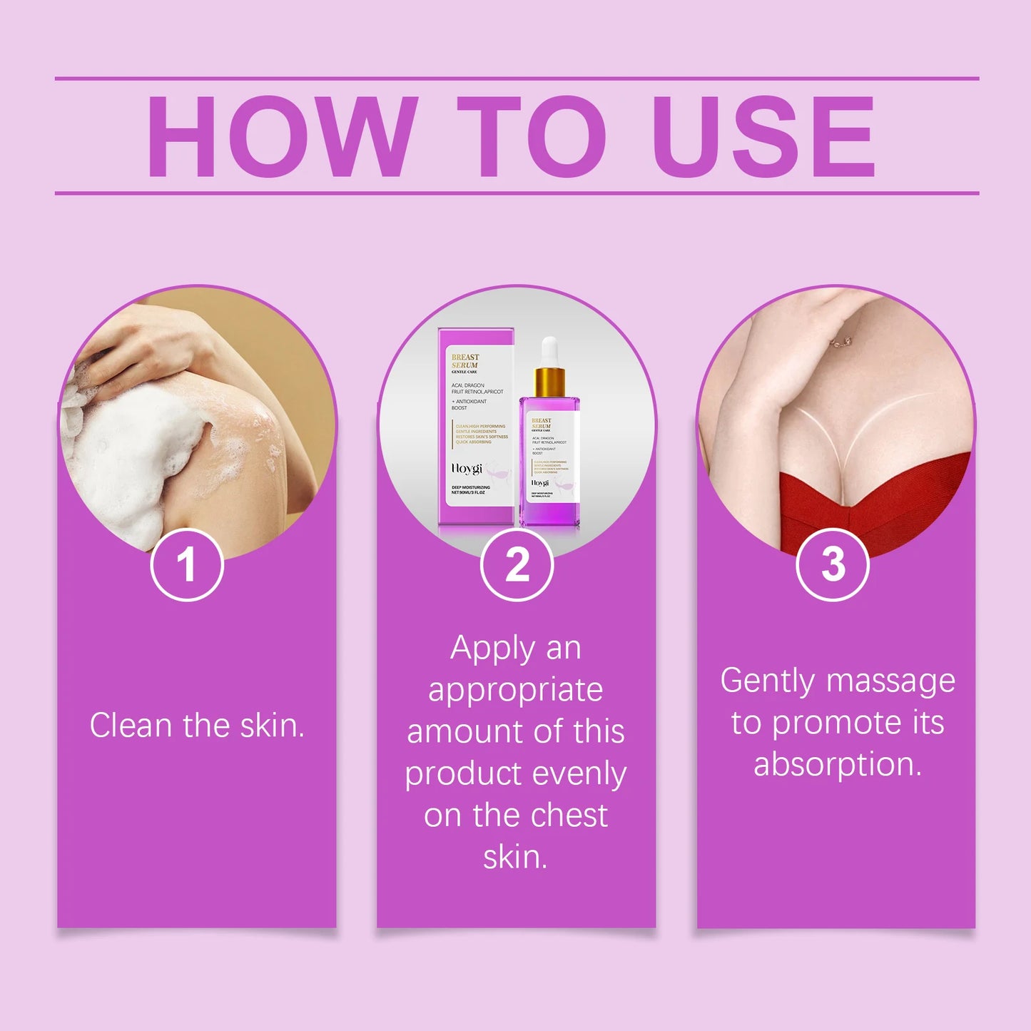 Breast Enlargement Essence Women Enlarge Plump up Improve Sagging Skin Firming Nourishing Curve Shape Chest Lifting Body Serum