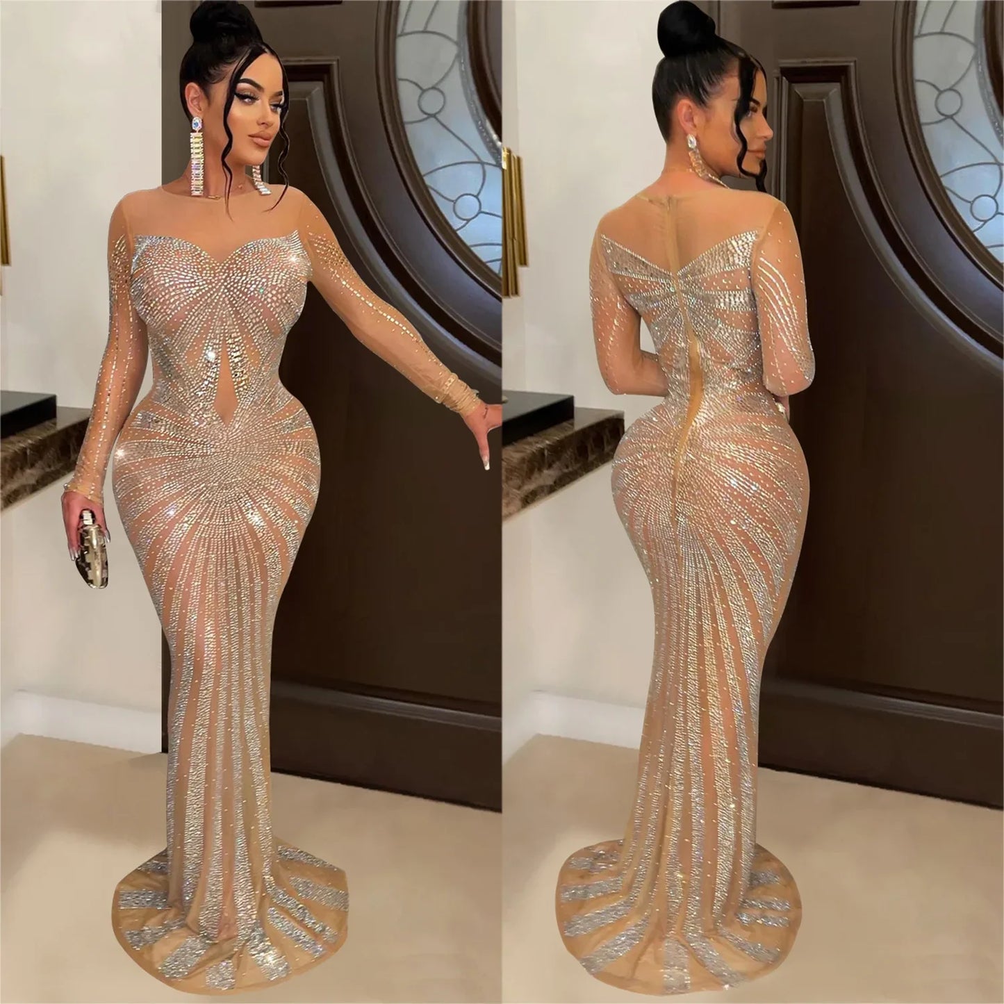 Bria Bodycon Elegant Maxi Dresses