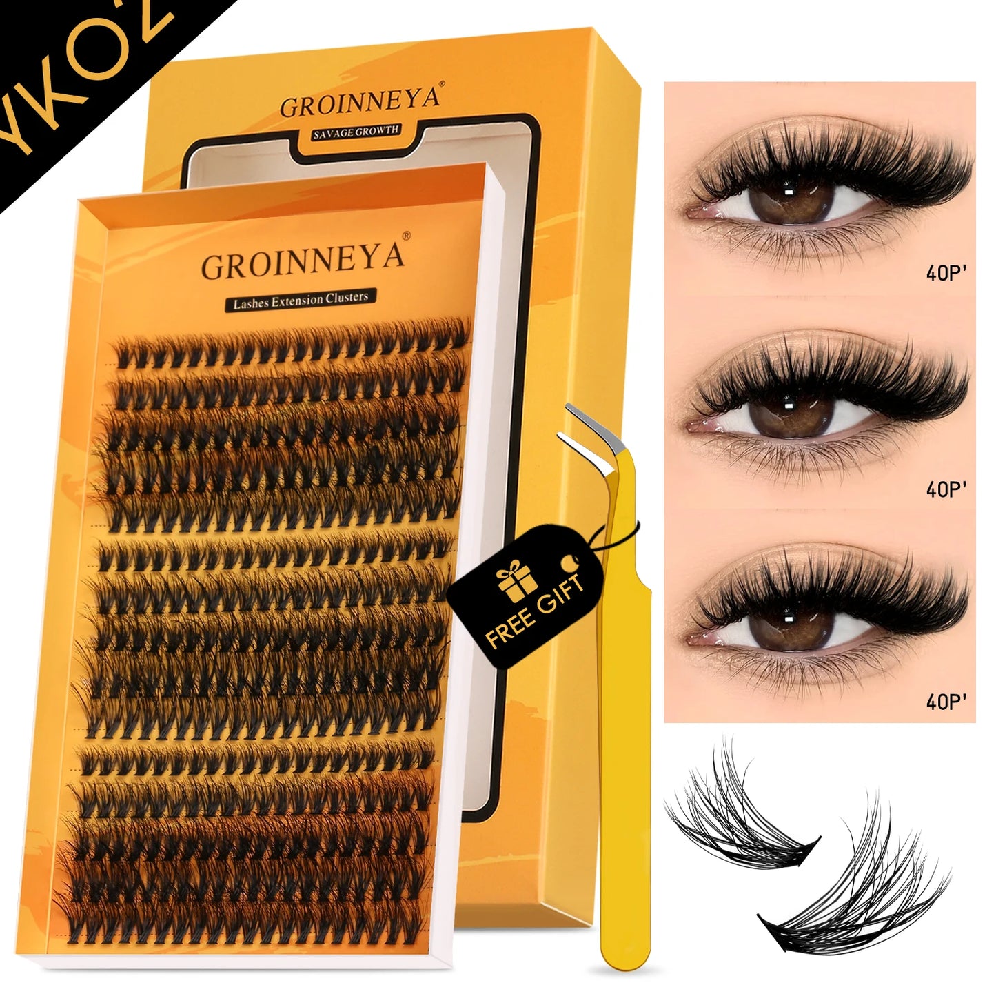 Fluffy Clusters Lashes DIY Eyelashes Makeup