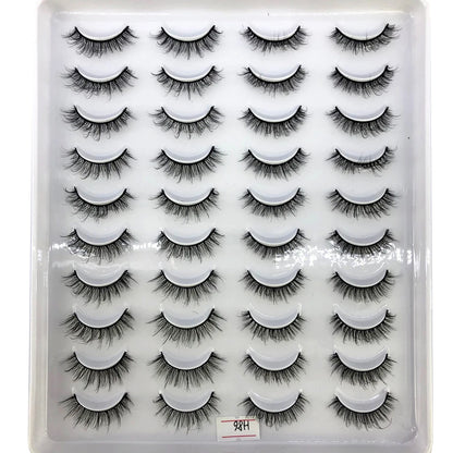 20 Pairs Natural long 3D Mink False Short Eyelashes