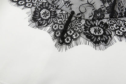 Lace Patchwork V-Neck Dresses