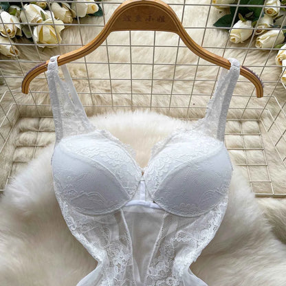 Hotsweet Vintage Straps Bodysuits Chic Lingerie