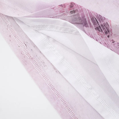 Floral Long Slim Bodycon Backless Maxi Dresses