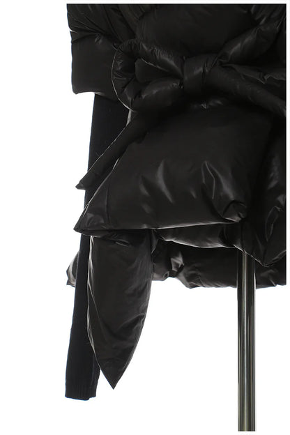 Cotton-padded Coat Lapel Loose Zipper Solid Color Coats