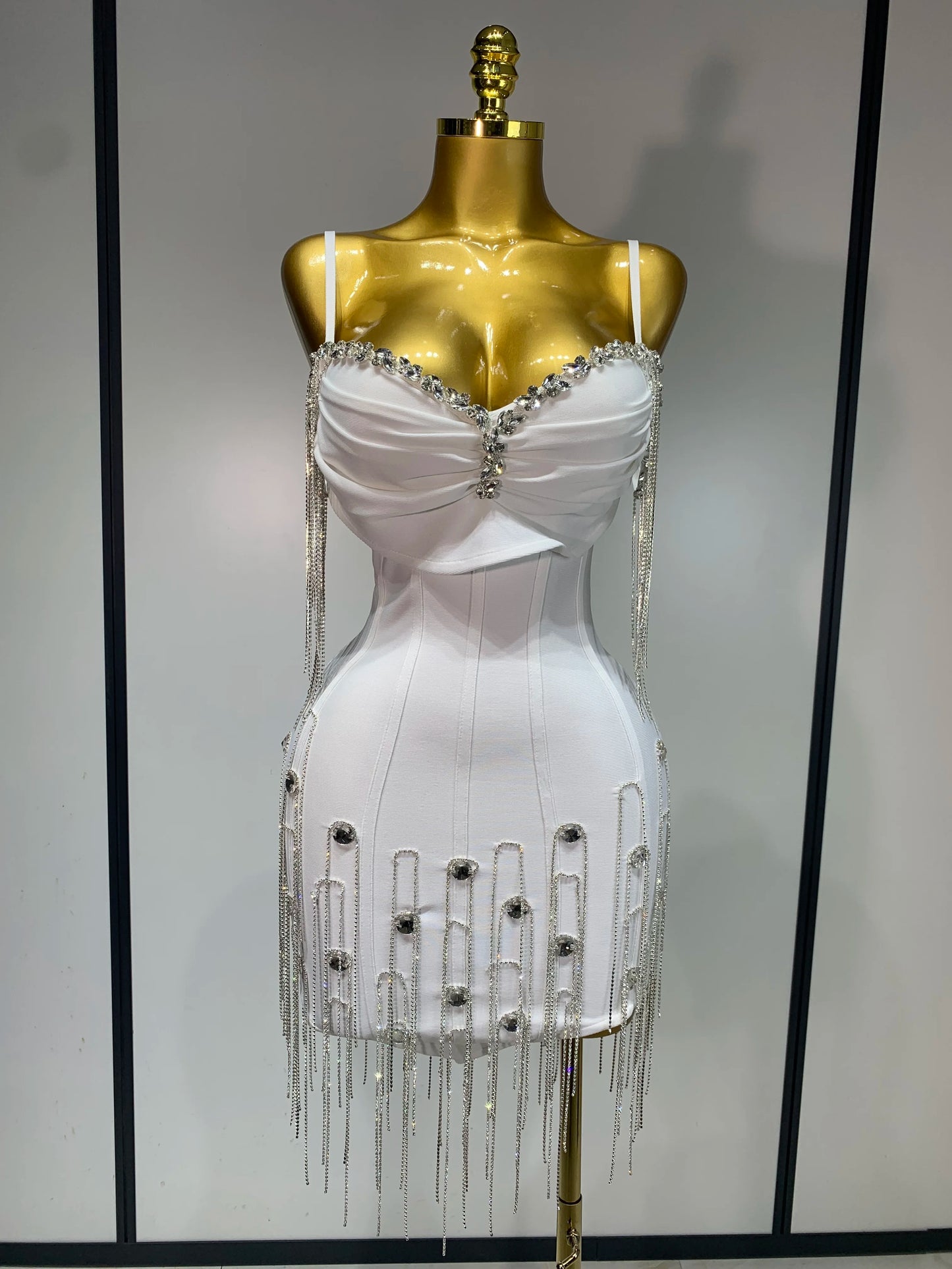 Spaghetti Strap Bodycon Sleeveless Bandage Dresses