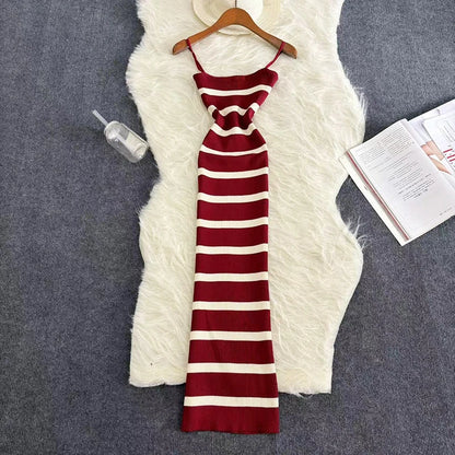 Striped Bodycon Beach Sundresses