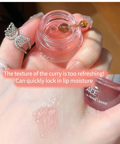 Cherry Blossom Honey Lip Balm — Deeply Hydrating and Plumping, Water-Rich Glossy Finish