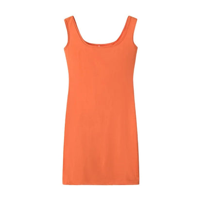Solid Summer Strap Mini Dresses New Fashion Beach Vestidos
