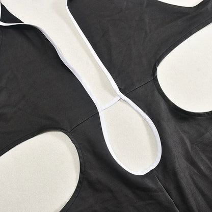 Black Halter Elasticity Slim Playsuits Fashion Bandage Overalls