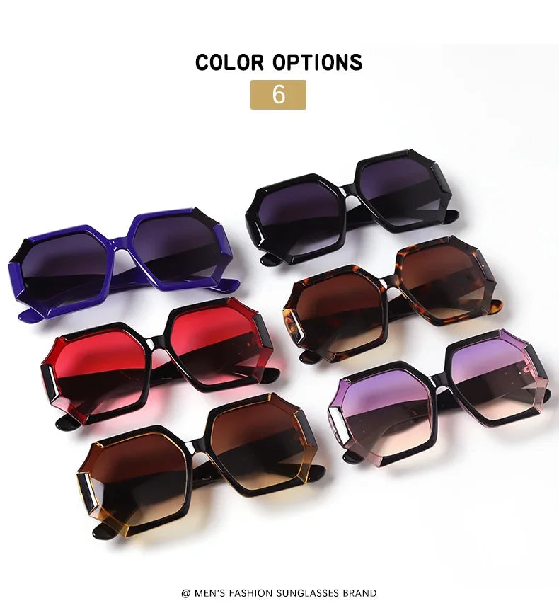 Retro Oversized Sunglasses Shades UV400