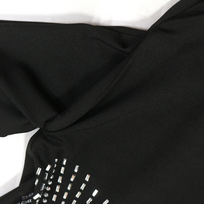 🔥Hot Rhinestones O-neck Tshirt + Short Sets