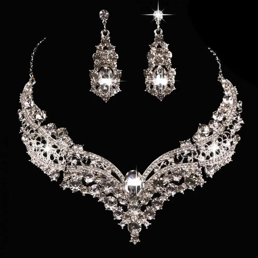 Ayo Necklace + Earring Luxury Shiny Jewelry Sets