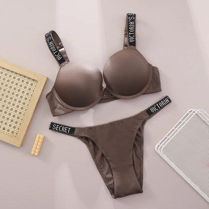 Victoria Secret Comfortable Breathable Push Up Bra + Panty Set